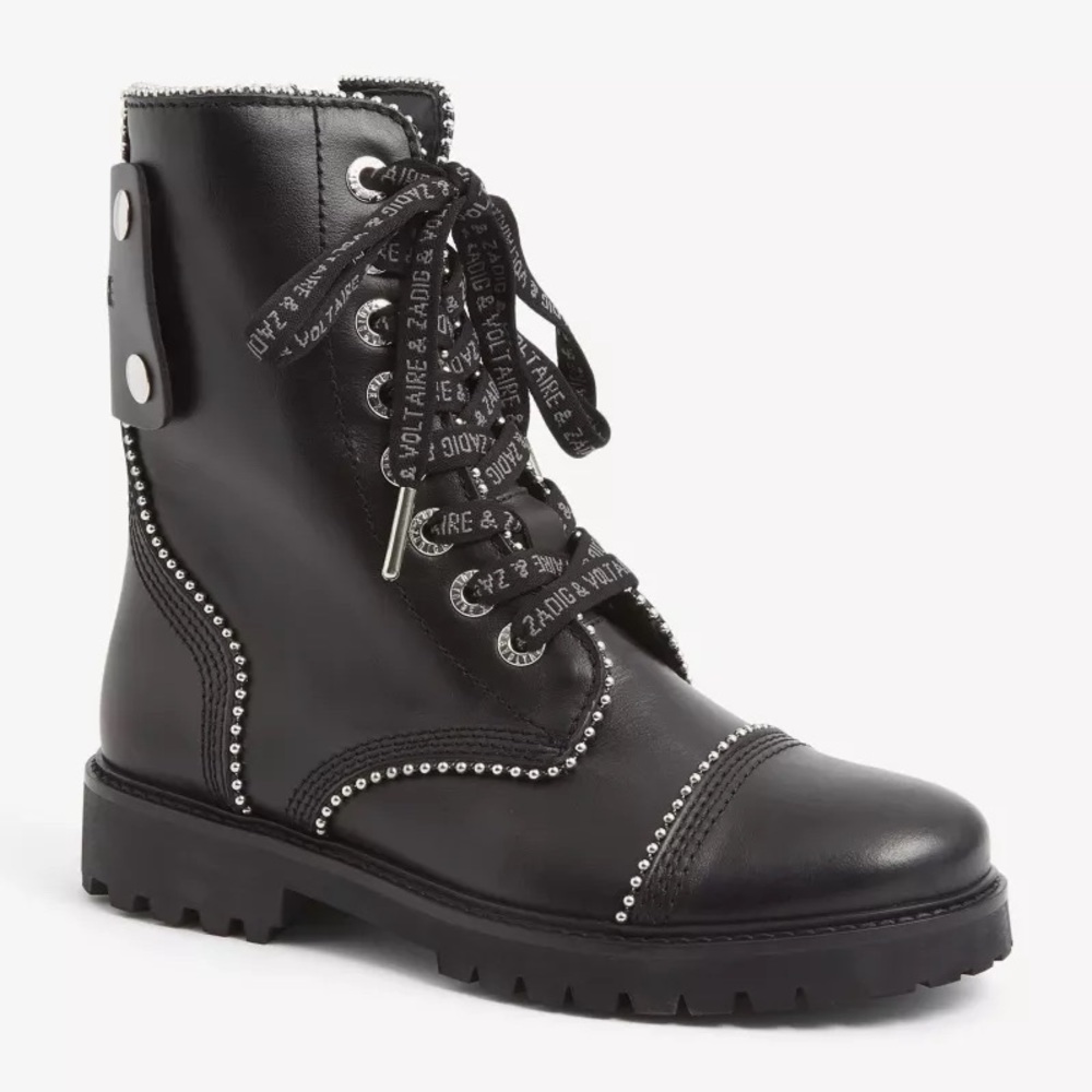 Zadig & Voltaire Joe Calfskin Boots + Studs